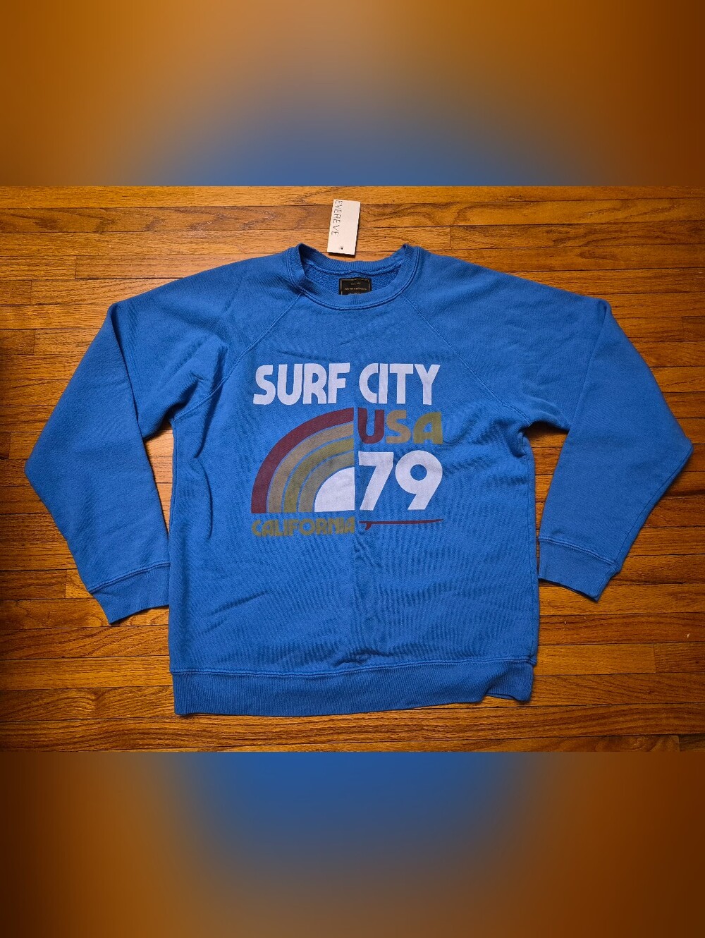 NWT Retro Brand Black Label Surf City Sweatshirt Size Small